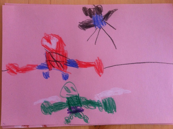 gestern gemalt vom Kurzen im Kindergarten